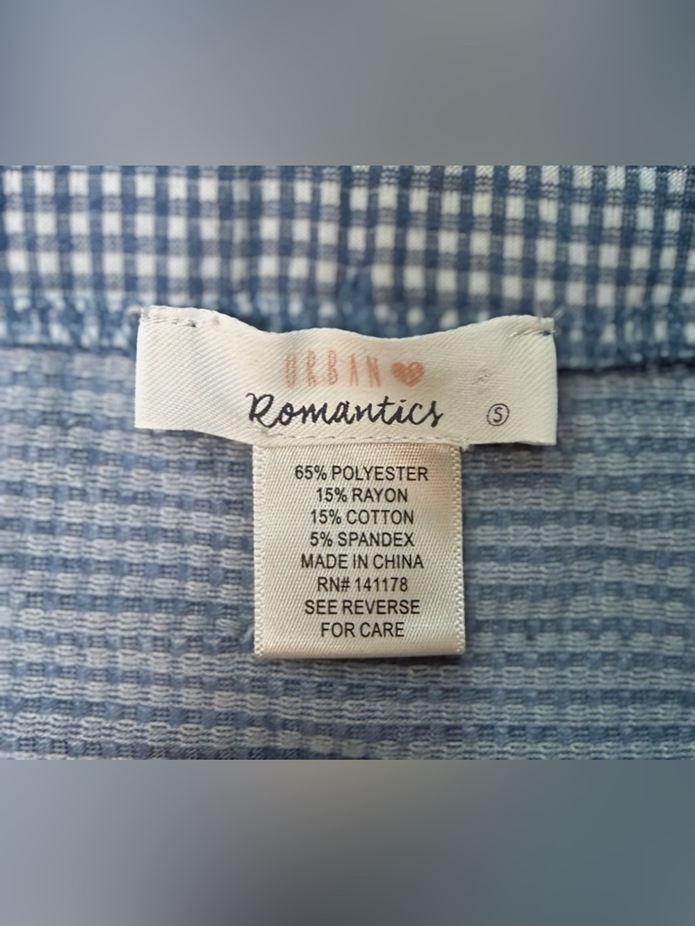 Urban Romantics Y2K Gingham Ruched Mini Skirt | Small | Coastal Casual Preppy - Picture 3 of 4